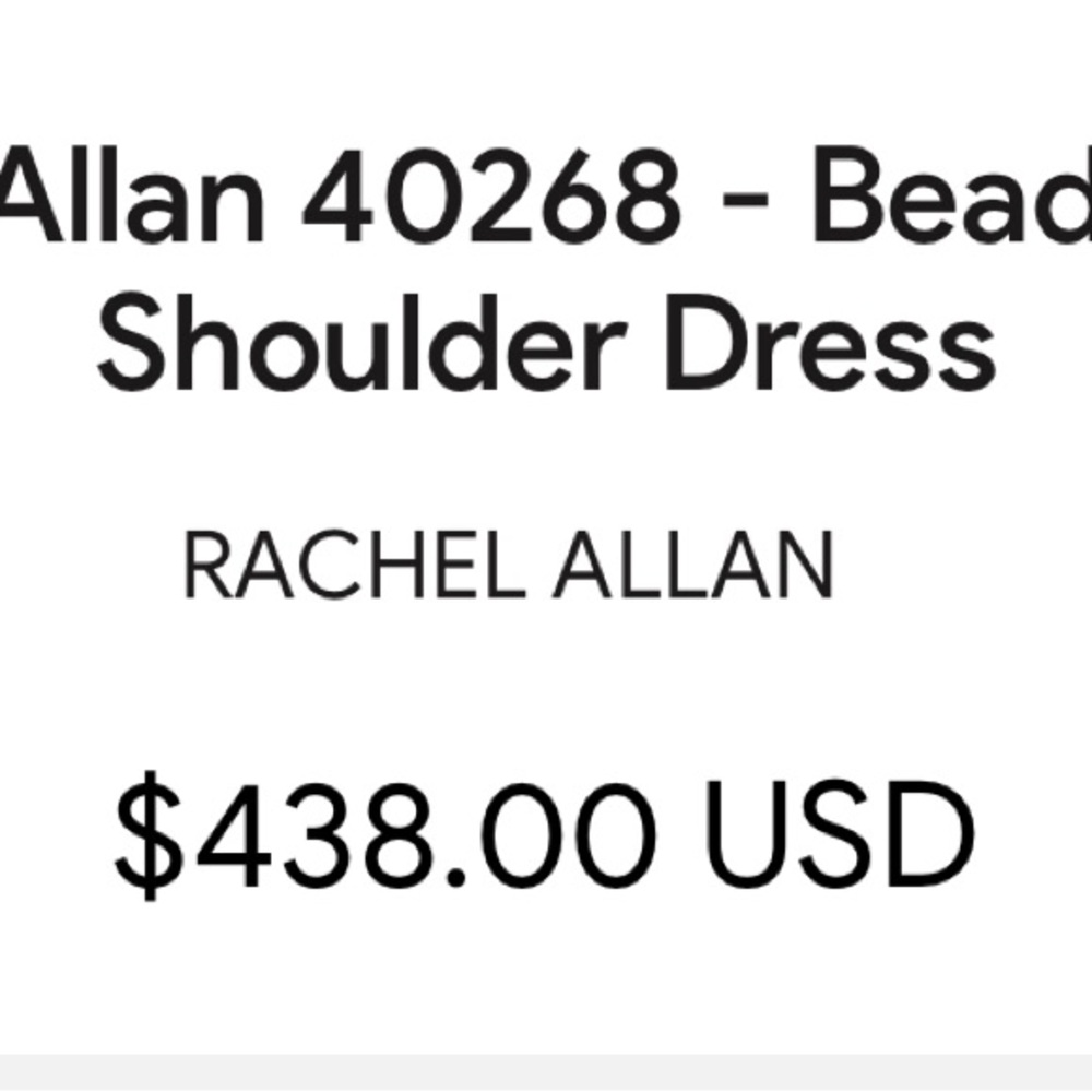 Rachel Allan short beaded dress - Picture 2 of 6